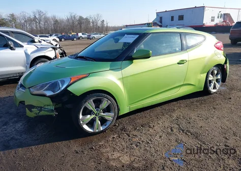 2012 Hyundai Veloster Base W/Black z USA, uszkodzony, nr VIN KMHTC6AD4CU059165